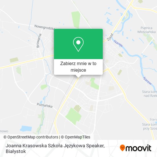 Mapa Joanna Krasowska Szkoła Językowa Speaker
