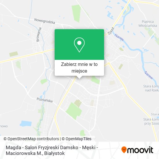 Mapa Magda - Salon Fryzjreski Damsko - Męski - Maciorowska M.