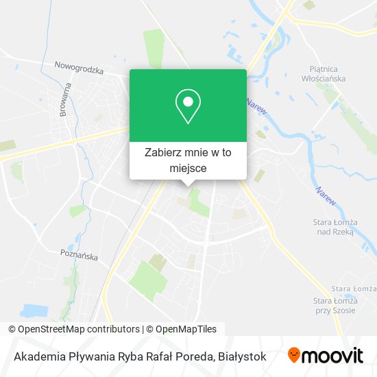 Mapa Akademia Pływania Ryba Rafał Poreda