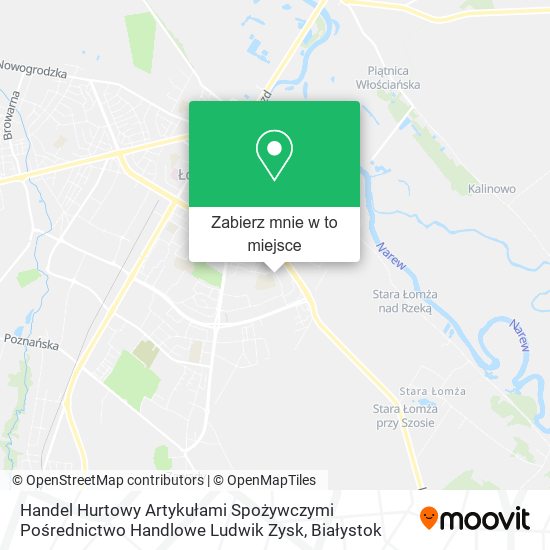 Mapa Handel Hurtowy Artykułami Spożywczymi Pośrednictwo Handlowe Ludwik Zysk