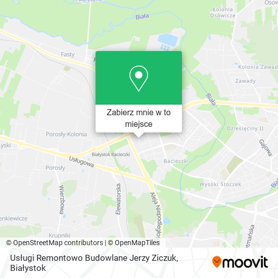Mapa Usługi Remontowo Budowlane Jerzy Ziczuk
