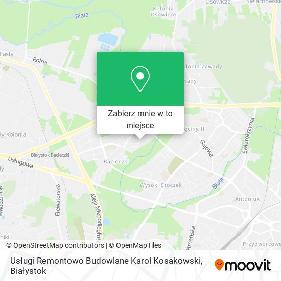 Mapa Usługi Remontowo Budowlane Karol Kosakowski