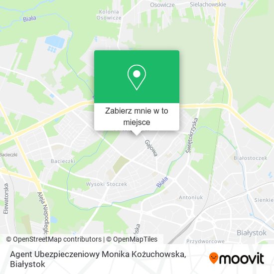 Mapa Agent Ubezpieczeniowy Monika Kożuchowska