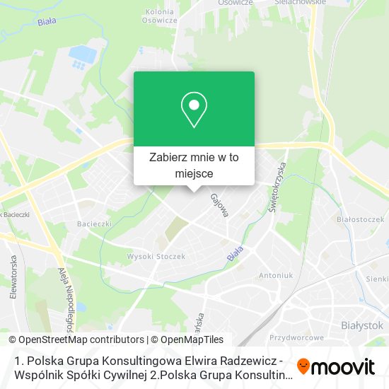 Mapa 1. Polska Grupa Konsultingowa Elwira Radzewicz - Wspólnik Spółki Cywilnej 2.Polska Grupa Konsulting