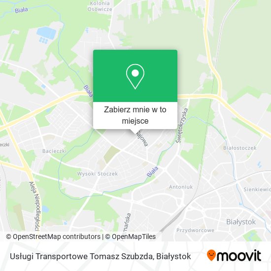 Mapa Usługi Transportowe Tomasz Szubzda