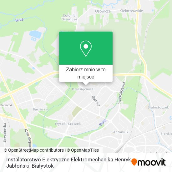 Mapa Instalatorstwo Elektryczne Elektromechanika Henryk Jabłoński