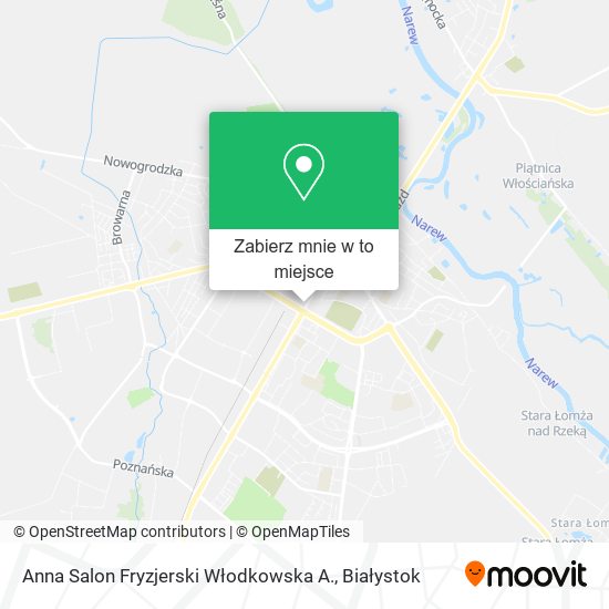 Mapa Anna Salon Fryzjerski Włodkowska A.