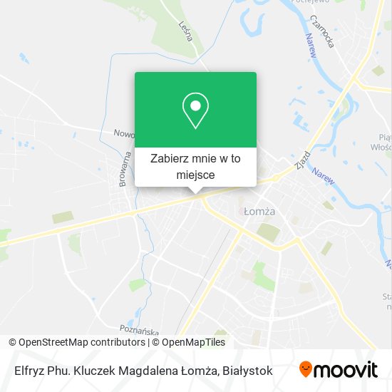 Mapa Elfryz Phu. Kluczek Magdalena Łomża