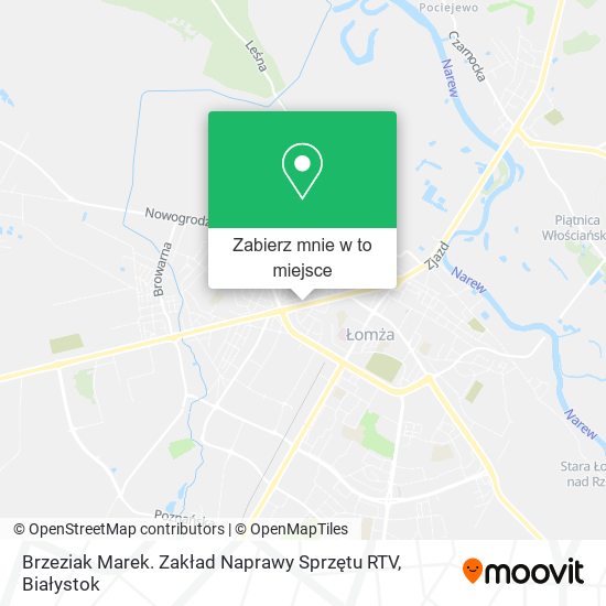 Mapa Brzeziak Marek. Zakład Naprawy Sprzętu RTV