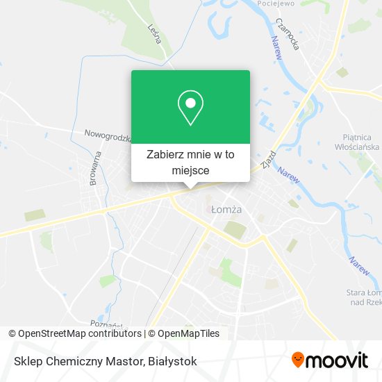 Mapa Sklep Chemiczny Mastor