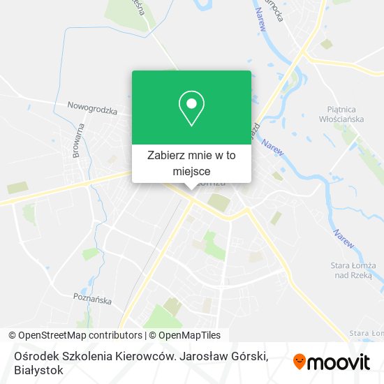 Mapa Ośrodek Szkolenia Kierowców. Jarosław Górski