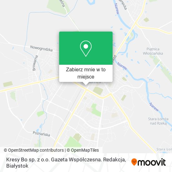 Mapa Kresy Bo sp. z o.o. Gazeta Współczesna. Redakcja