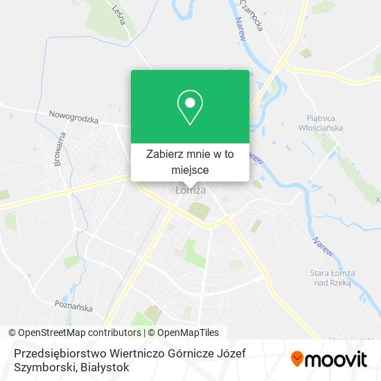 Mapa Przedsiębiorstwo Wiertniczo Górnicze Józef Szymborski