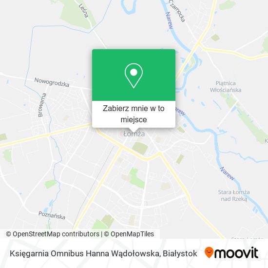 Mapa Księgarnia Omnibus Hanna Wądołowska
