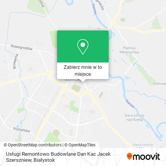Mapa Usługi Remontowo Budowlane Dan Kac Jacek Szerszniew