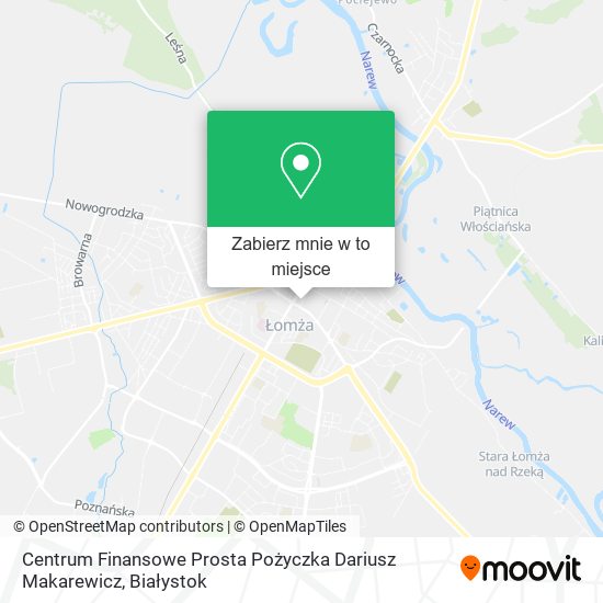 Mapa Centrum Finansowe Prosta Pożyczka Dariusz Makarewicz