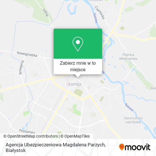 Mapa Agencja Ubezpieczeniowa Magdalena Parzych