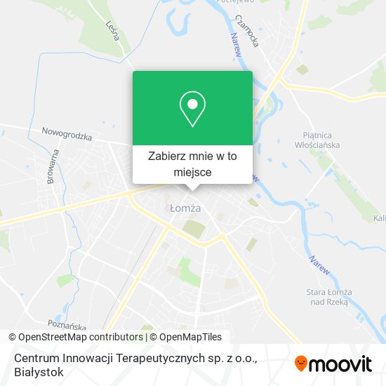Mapa Centrum Innowacji Terapeutycznych sp. z o.o.