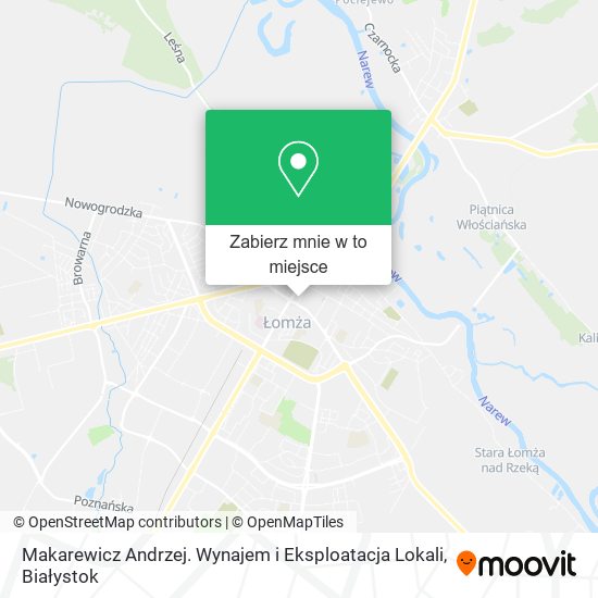 Mapa Makarewicz Andrzej. Wynajem i Eksploatacja Lokali