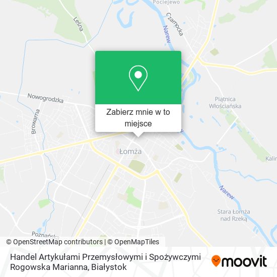 Mapa Handel Artykułami Przemysłowymi i Spożywczymi Rogowska Marianna