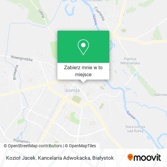 Mapa Kozioł Jacek. Kancelaria Adwokacka