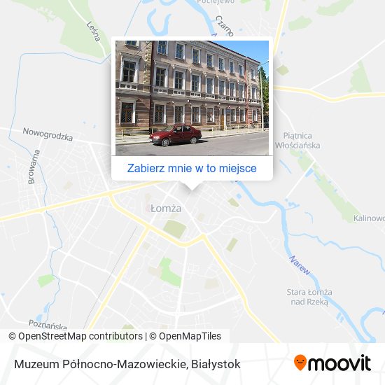 Mapa Muzeum Północno-Mazowieckie