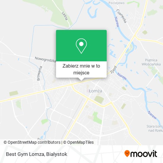 Mapa Best Gym Lomza