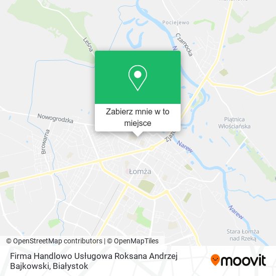 Mapa Firma Handlowo Usługowa Roksana Andrzej Bajkowski