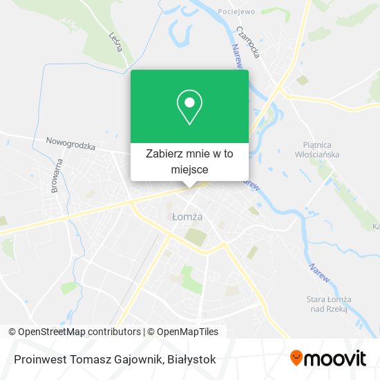 Mapa Proinwest Tomasz Gajownik