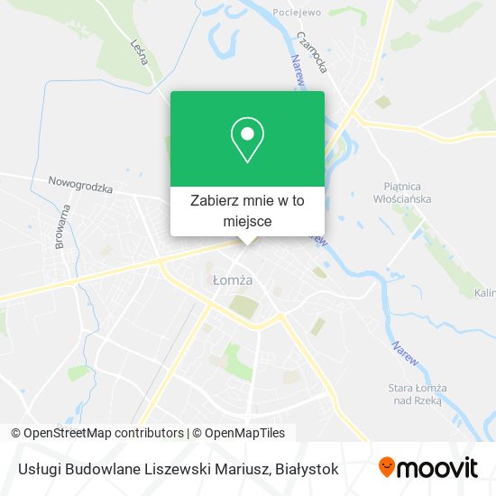 Mapa Usługi Budowlane Liszewski Mariusz