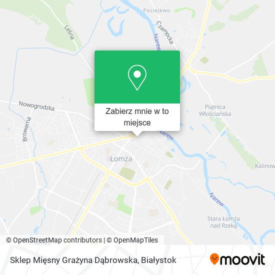Mapa Sklep Mięsny Grażyna Dąbrowska