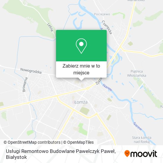 Mapa Usługi Remontowo Budowlane Pawelczyk Paweł