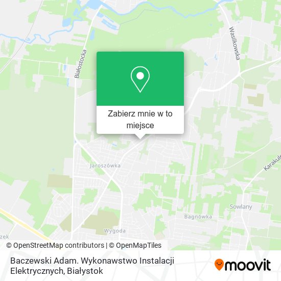 Mapa Baczewski Adam. Wykonawstwo Instalacji Elektrycznych