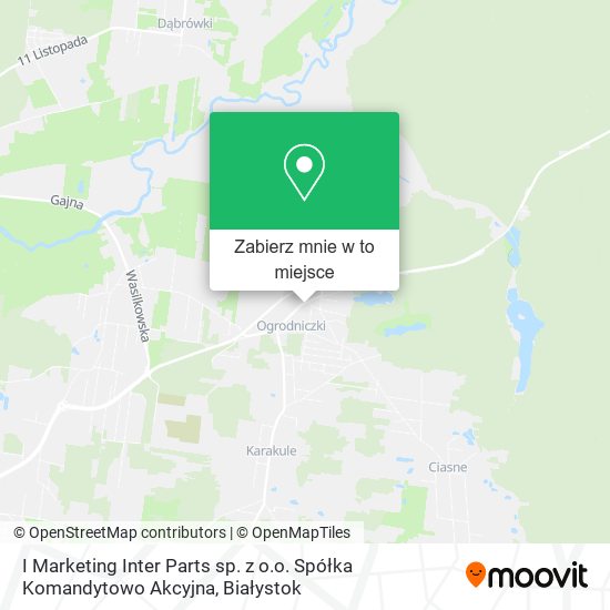 Mapa I Marketing Inter Parts sp. z o.o. Spółka Komandytowo Akcyjna