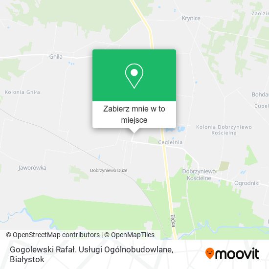 Mapa Gogolewski Rafał. Usługi Ogólnobudowlane