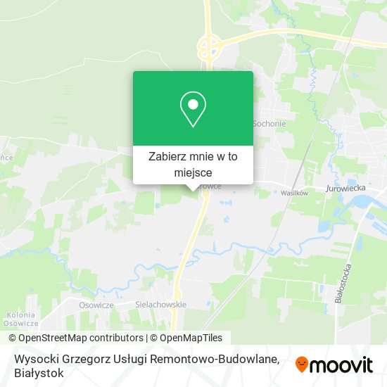Mapa Wysocki Grzegorz Usługi Remontowo-Budowlane
