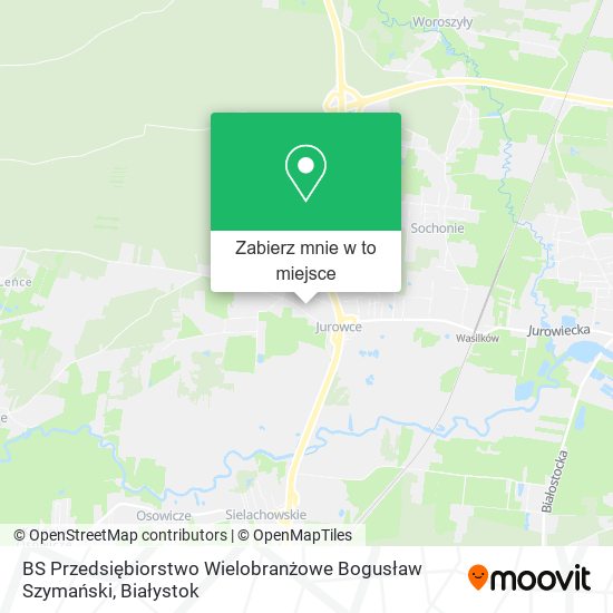 Mapa BS Przedsiębiorstwo Wielobranżowe Bogusław Szymański