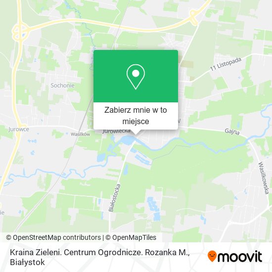 Mapa Kraina Zieleni. Centrum Ogrodnicze. Rozanka M.