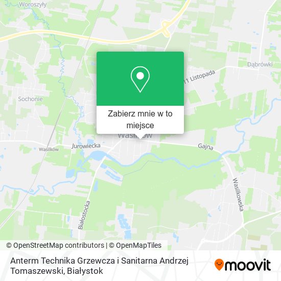 Mapa Anterm Technika Grzewcza i Sanitarna Andrzej Tomaszewski