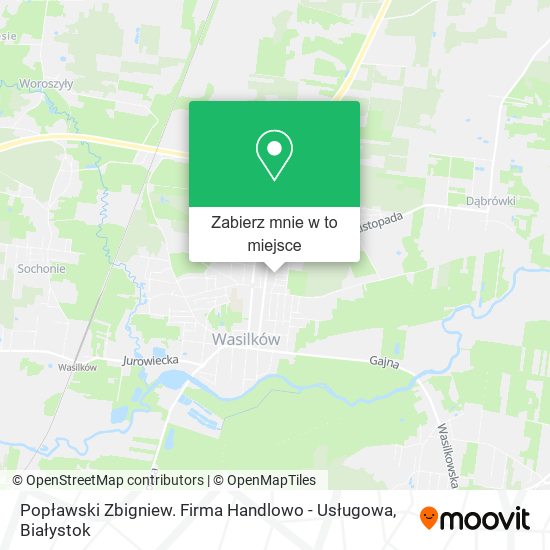 Mapa Popławski Zbigniew. Firma Handlowo - Usługowa