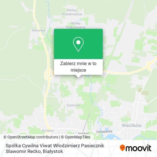Mapa Spółka Cywilna Viwat Włodzimierz Pasiecznik Sławomir Rećko