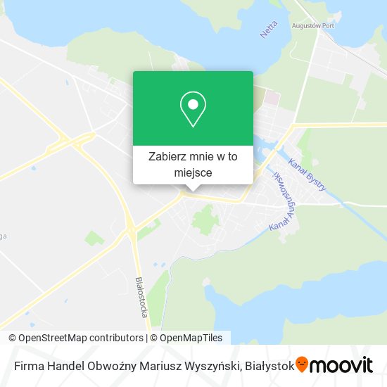 Mapa Firma Handel Obwoźny Mariusz Wyszyński