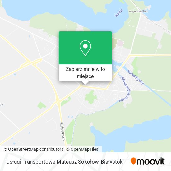 Mapa Usługi Transportowe Mateusz Sokołow