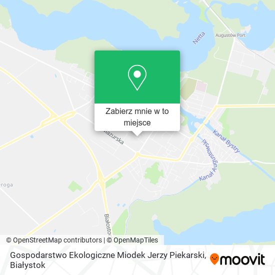 Mapa Gospodarstwo Ekologiczne Miodek Jerzy Piekarski