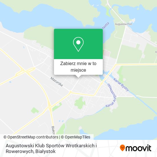 Mapa Augustowski Klub Sportów Wrotkarskich i Rowerowych