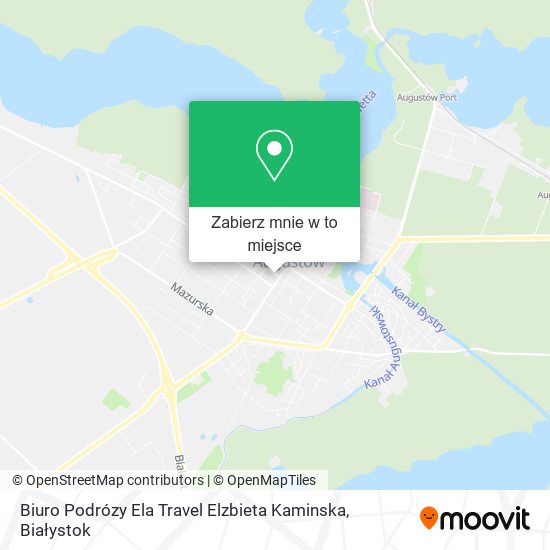 Mapa Biuro Podrózy Ela Travel Elzbieta Kaminska