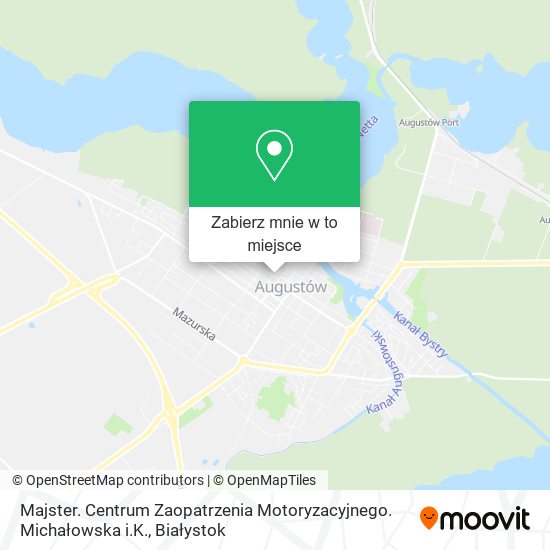 Mapa Majster. Centrum Zaopatrzenia Motoryzacyjnego. Michałowska i.K.