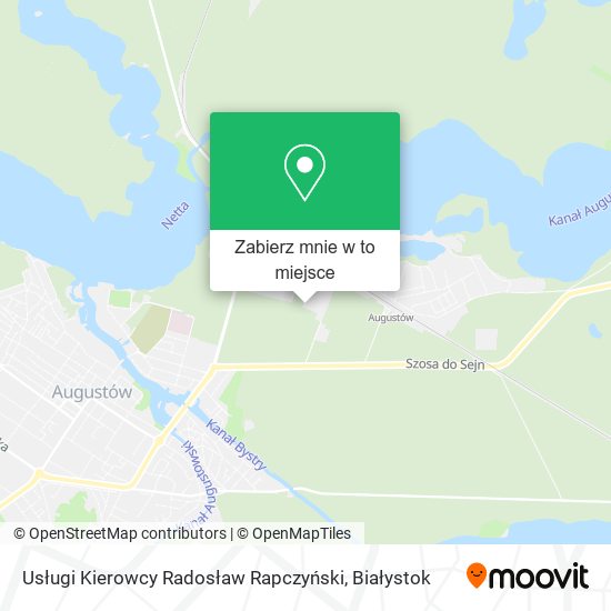 Mapa Usługi Kierowcy Radosław Rapczyński