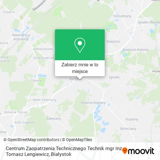 Mapa Centrum Zaopatrzenia Technicznego Technik mgr Inz Tomasz Lengiewicz