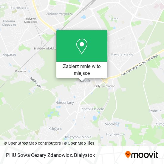 Mapa PHU Sowa Cezary Zdanowicz